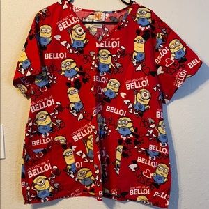 Minions Scrub Top 2x